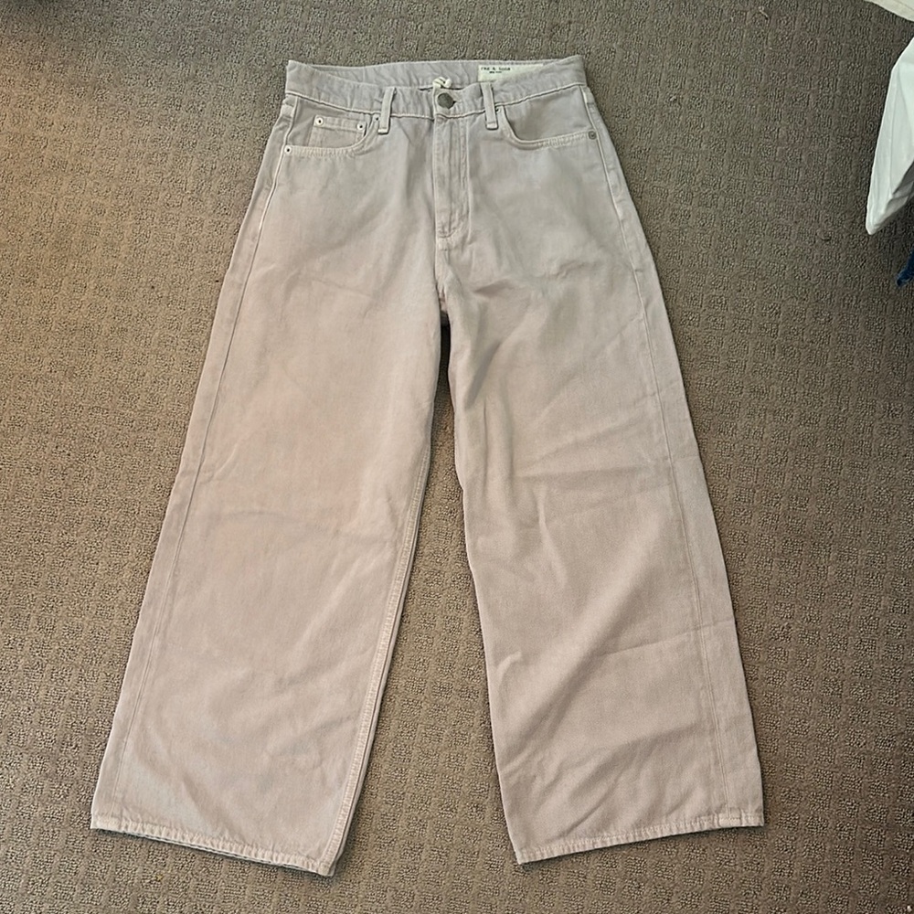 Rag & Bone Wide-Leg Lilac Pants 28